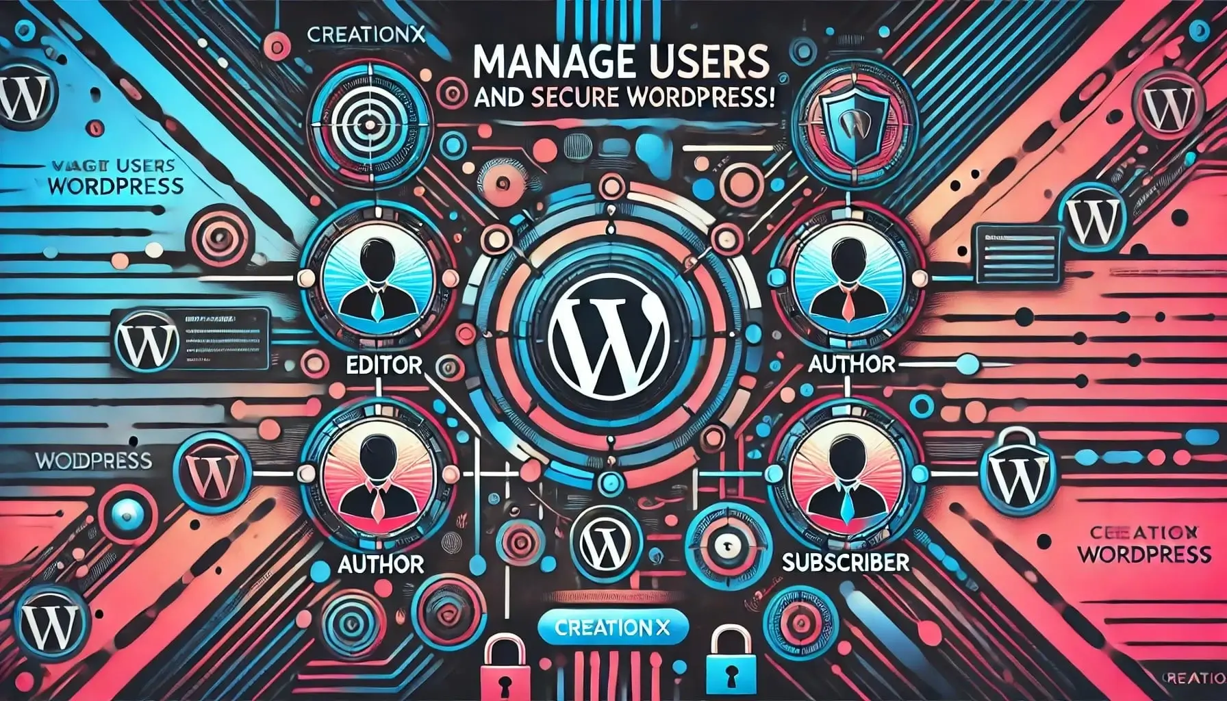 Zarządzanie bezpieczeństwem WordPress - użytkownicy i role - przewodnik creationX