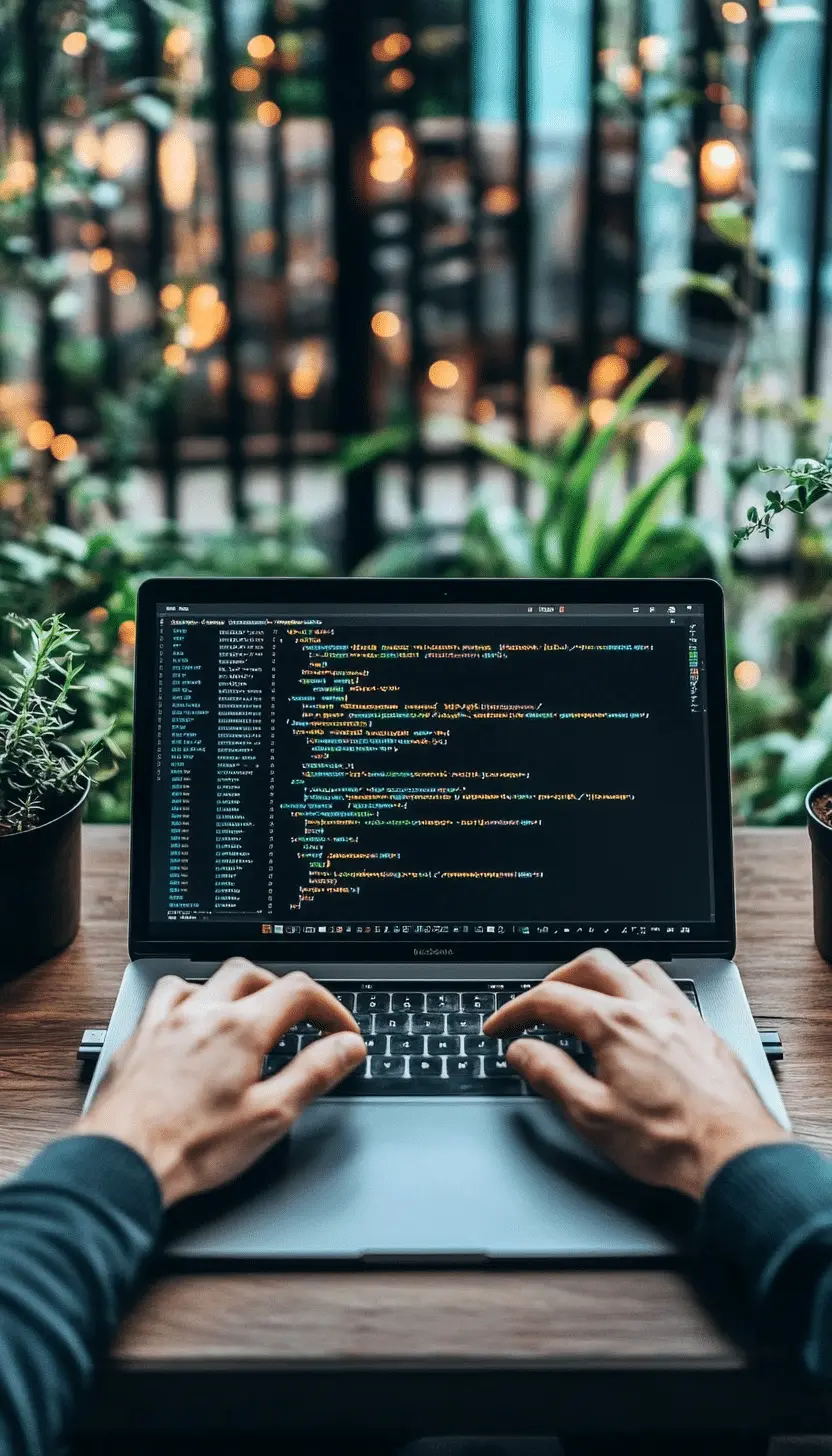 Programming on laptop