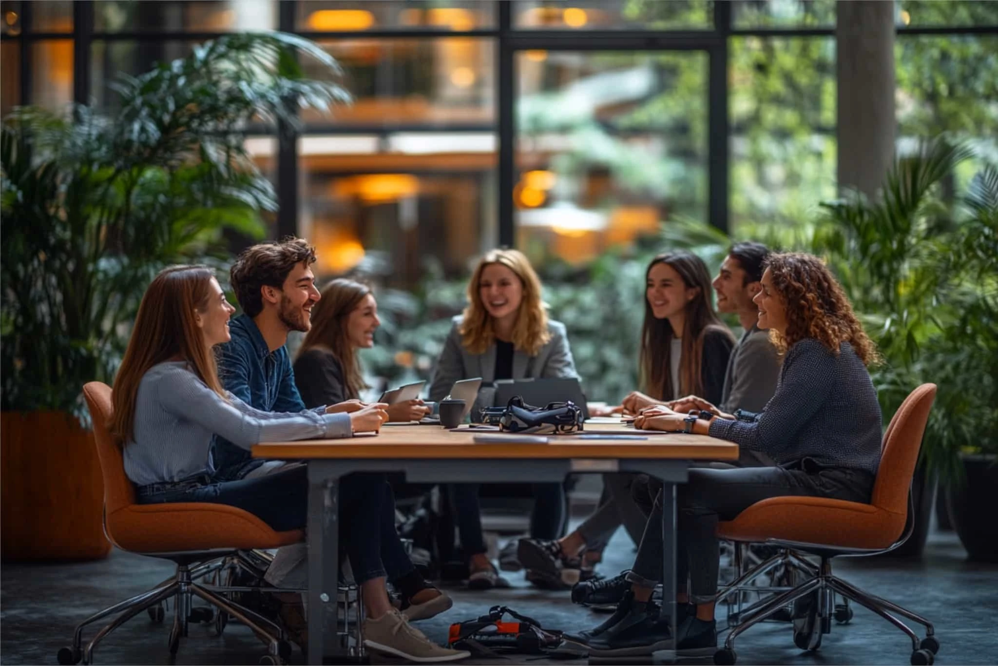 Zespół creationX podczas spotkania biznesowego - profesjonalna współpraca