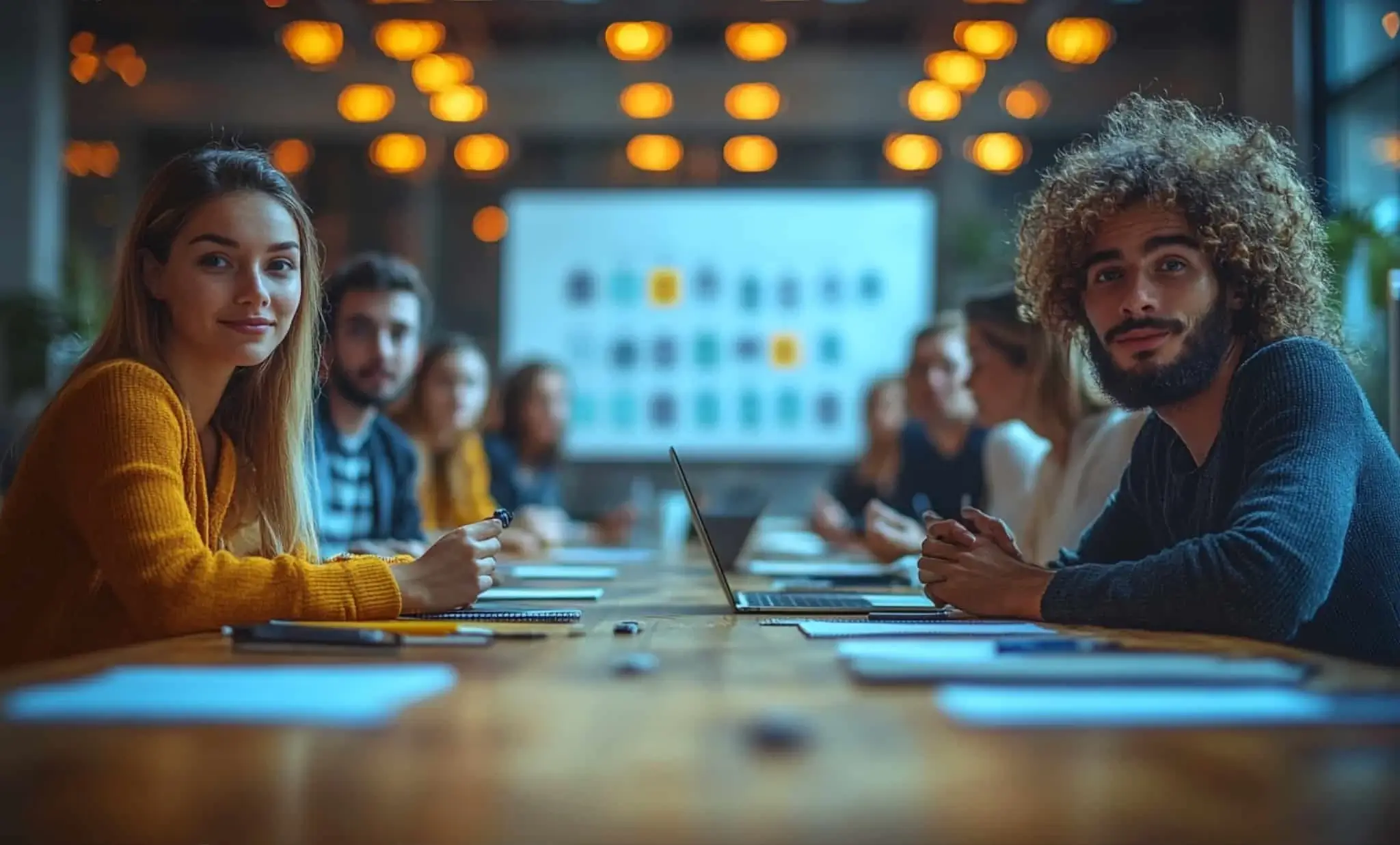 Spotkanie projektowe zespołu creationX nad aplikacją mobilną