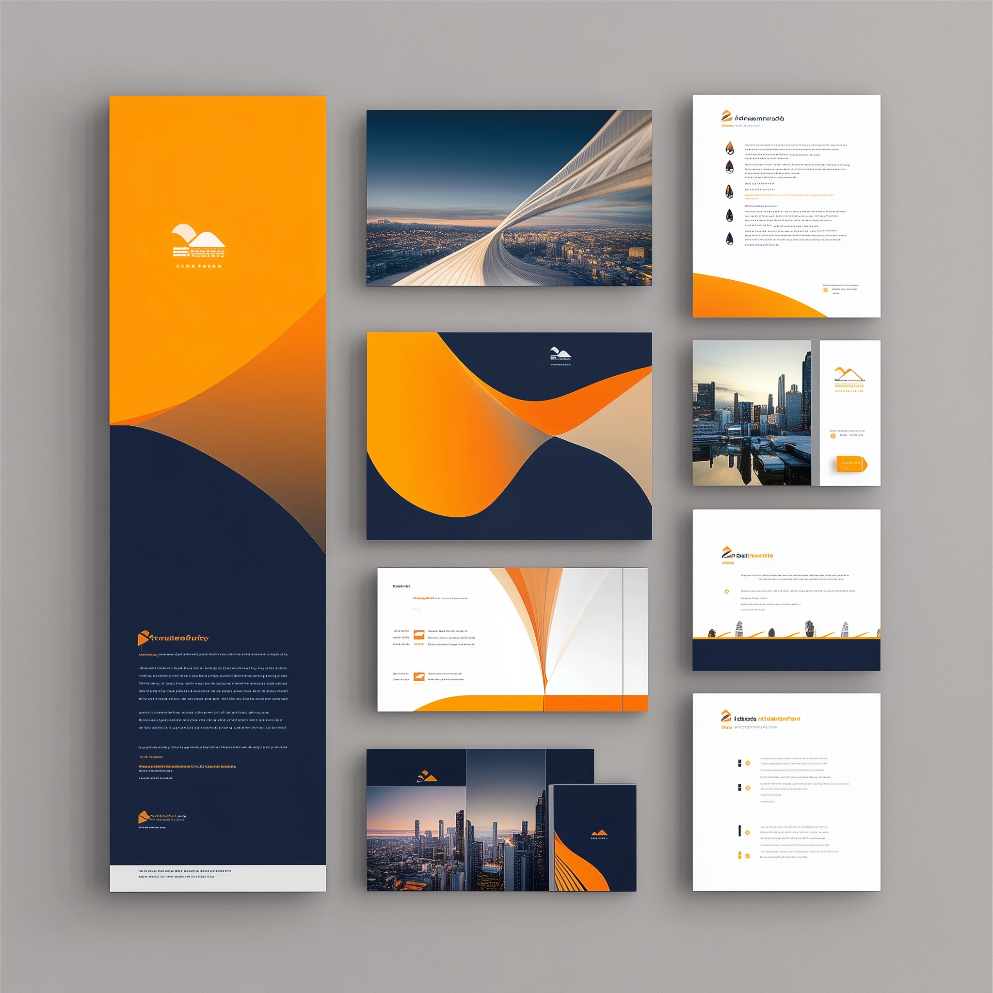 Materiały firmowe i stationery zaprojektowane przez creationX