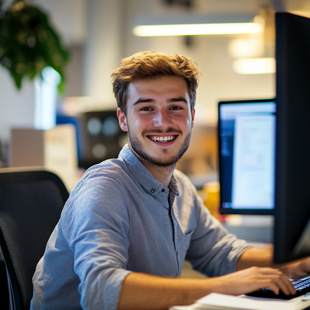 Specjalista SEO creationX analizujący wyniki pozycjonowania