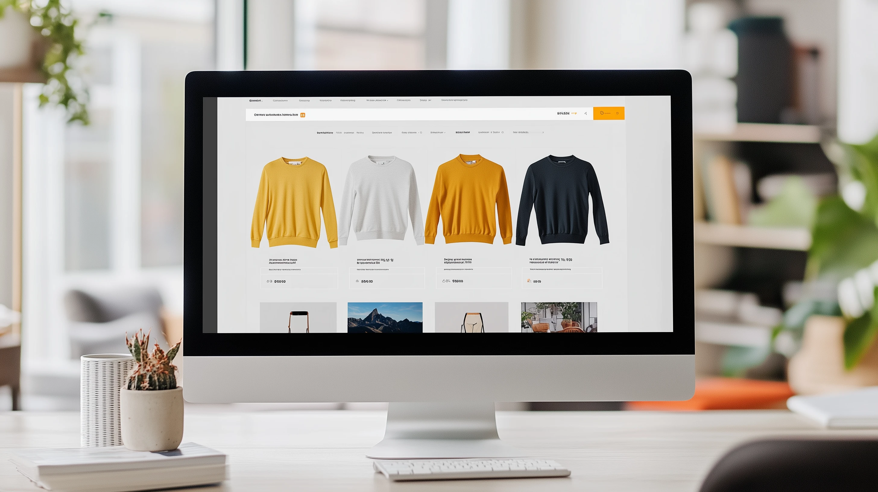 Widok produktów w sklepie internetowym creationX - desktop