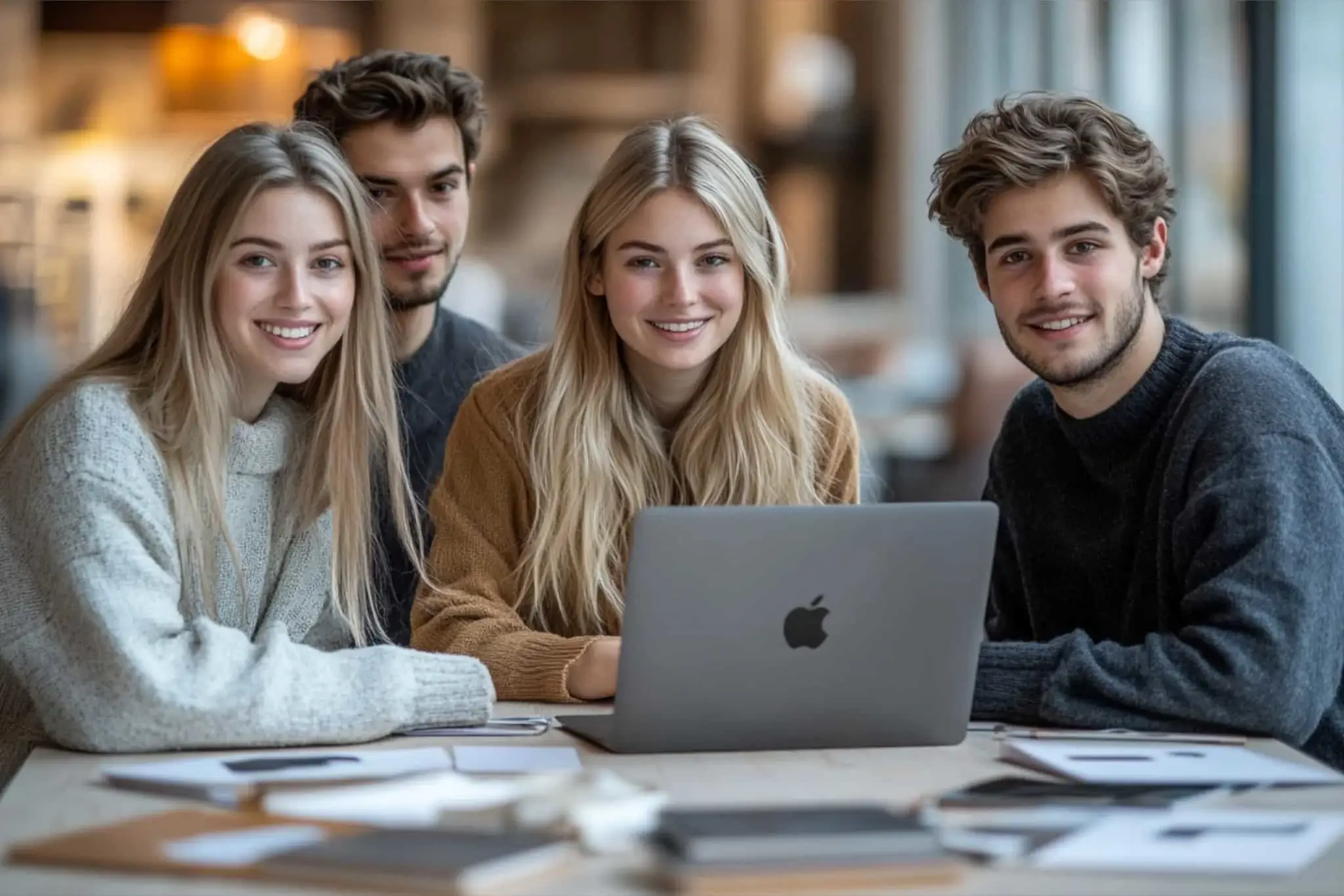 Zespół creationX pracujący nad strategią marketingową