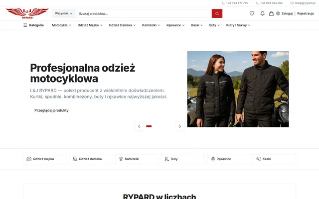 Sklep RYPARD zaprojektowany przez creationX