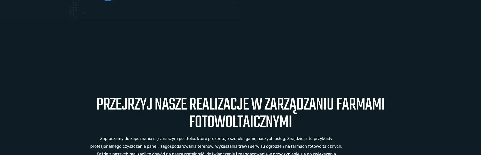 Strona internetowa Solar Service - realizacja creationX
